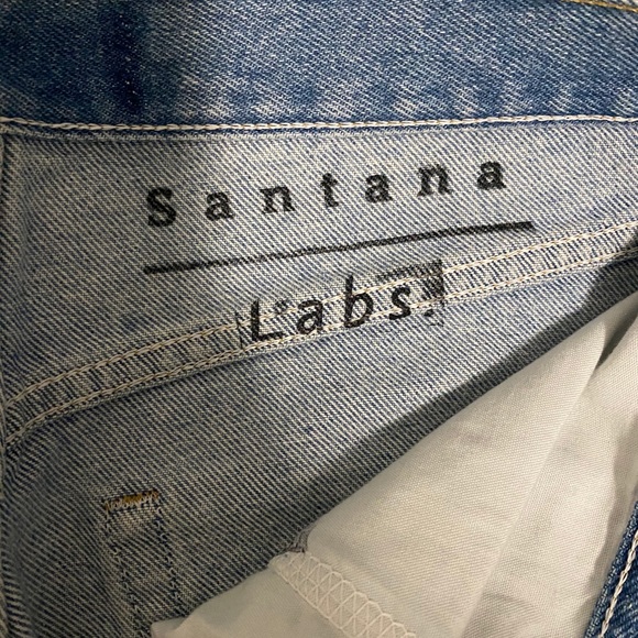 Santana Labs Custom Made Distressed Denim Jeans Size 31 - Picture 4 of 5